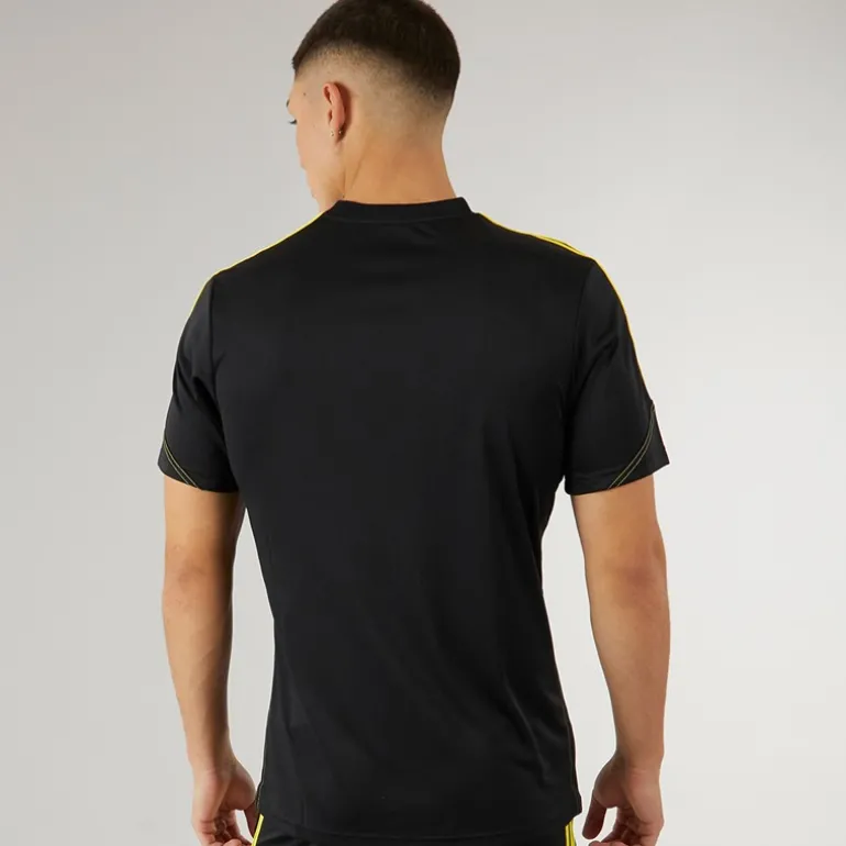 Herre Tiro 23 Club T-shirt Sort/Bright Yellow