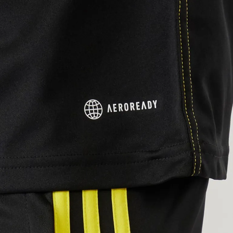 Herre Tiro 23 Club T-shirt Sort/Bright Yellow