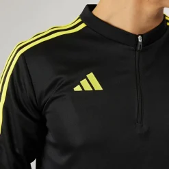 Herre Tiro 23 Klub 1/​4 lynlås træningsbluse sort/​kraftig gul
