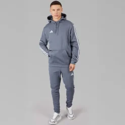 Herre Tiro 23 League Pullover Sweat Hættetrøje Team Onix