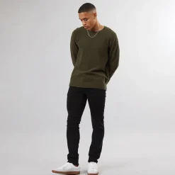 Herre Tot Hybrid Jeans Med Lige Ben Sort