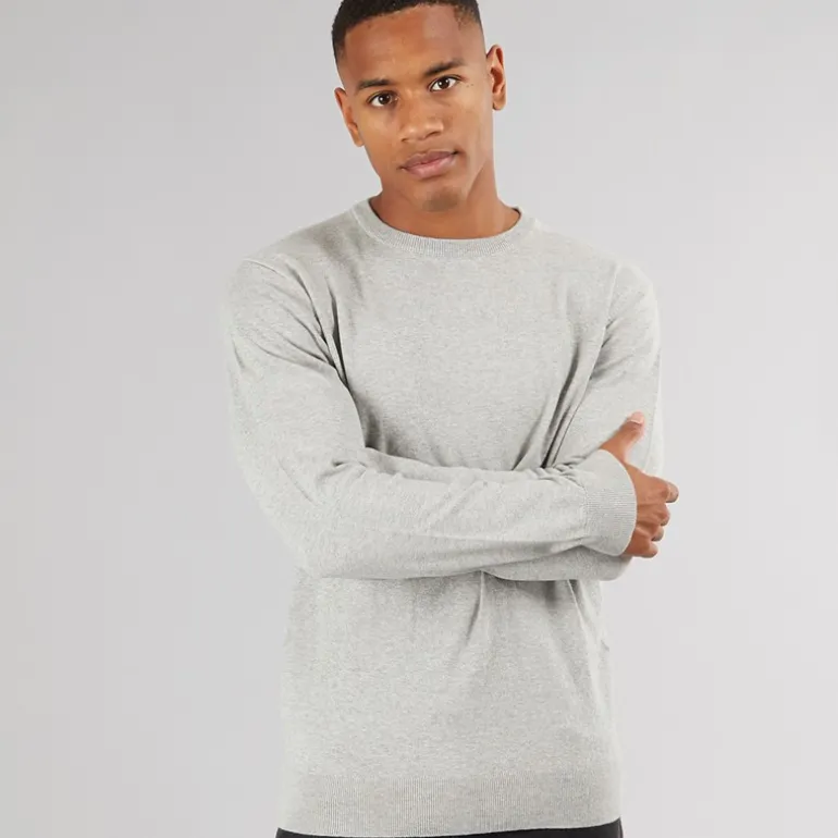 Herre Townsend Jumper Lys Grå Melange