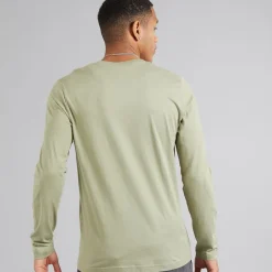 Herre Trial Langærmet Top støvet grøn