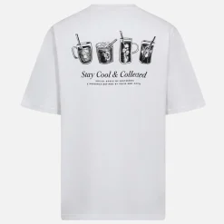 Herre T-shirt med print Hvid