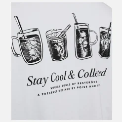 Herre T-shirt med print Hvid