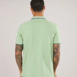 Herre Twin Tipped Polo Græs Grøn