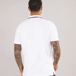 Herre Twin Tipped Polo Hvid
