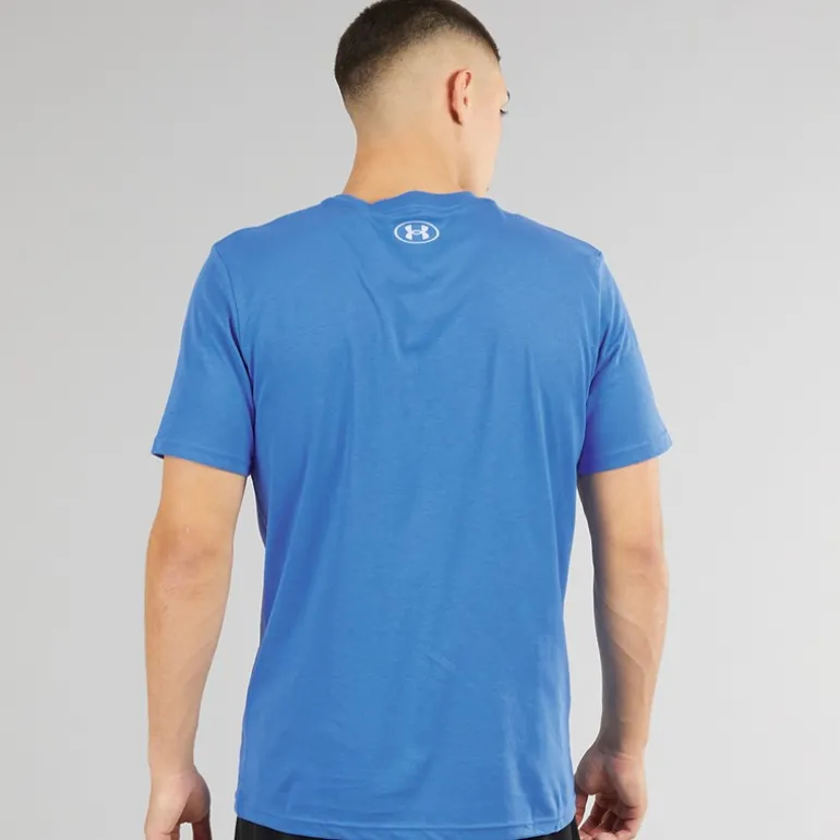 Herre UA Sportstyle Venstre Bryst Kortærmet T-shirt Blå Atlantis/Blå Rolig