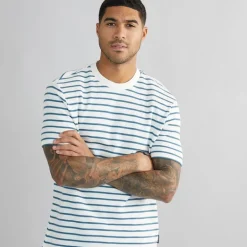 Herre Vaffel Stribet T-shirt Snow White