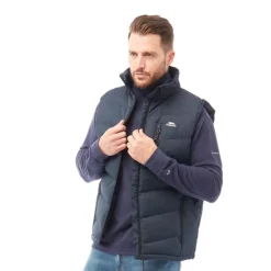 Herre Vatteret Brecker Gilet Vest Blå