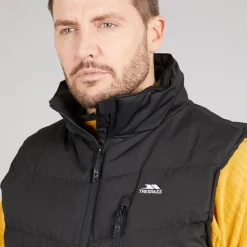 Herre Vatteret Vandafvisende Gilet Vest Sort