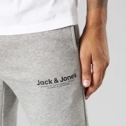 Herre Vesterbro Open Hem Joggers Lys Grå Marl/​Sort Lgm/​Sort