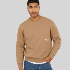 Herre Vesterbro Side Sweatshirt Sølv Mink/​Hvid