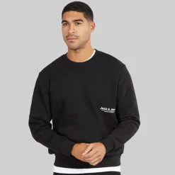 Herre Vesterbro Side Sweatshirt Sort/​Hvid