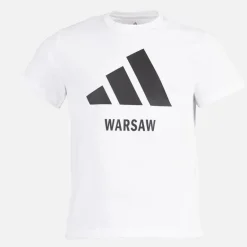 Herre Warszawa Grafik T Shirt Hvid