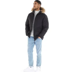 Herre Wing Parka Jakke Sort