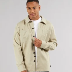 Herre Yuno Overshirt Irish Cream