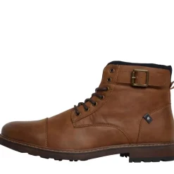 Herrearbejdsstøvler med spænde Tan