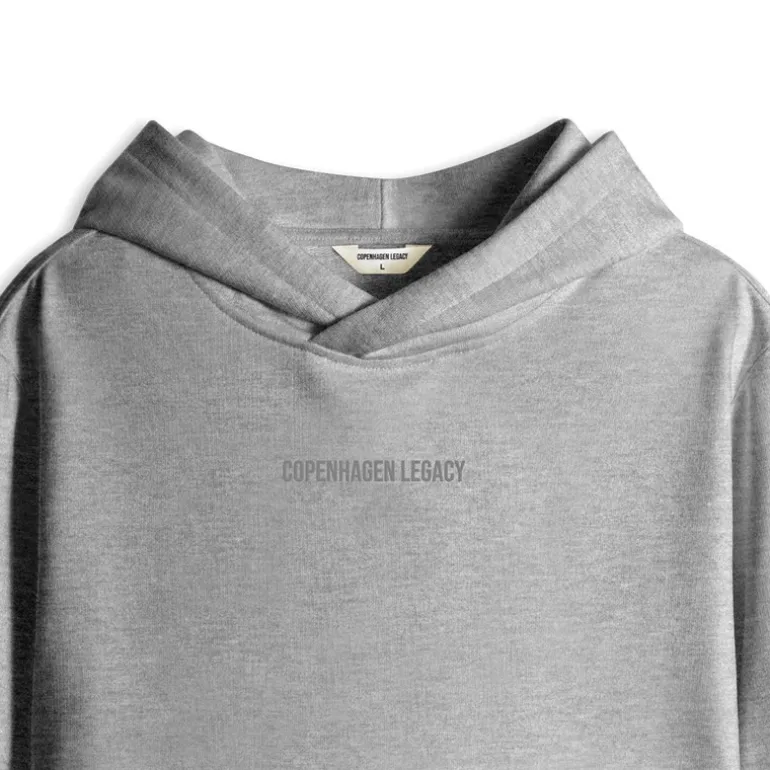 Hættetrøje Grå Melange