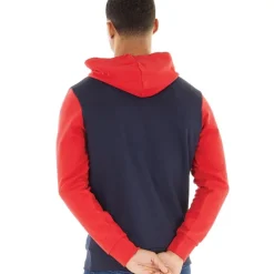 Hættetrøje med Logo-Blokering Tango Rød til herre