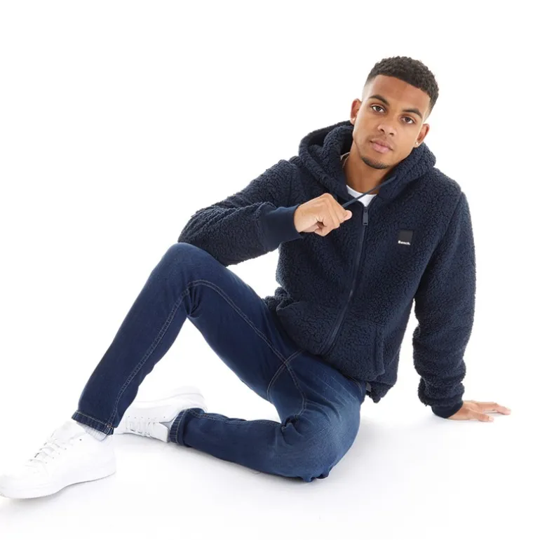 Hættetrøje til Herre Tommy Marineblå