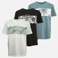 JACK AND JONES Drenge Floral T-shirts Flerfarvet
