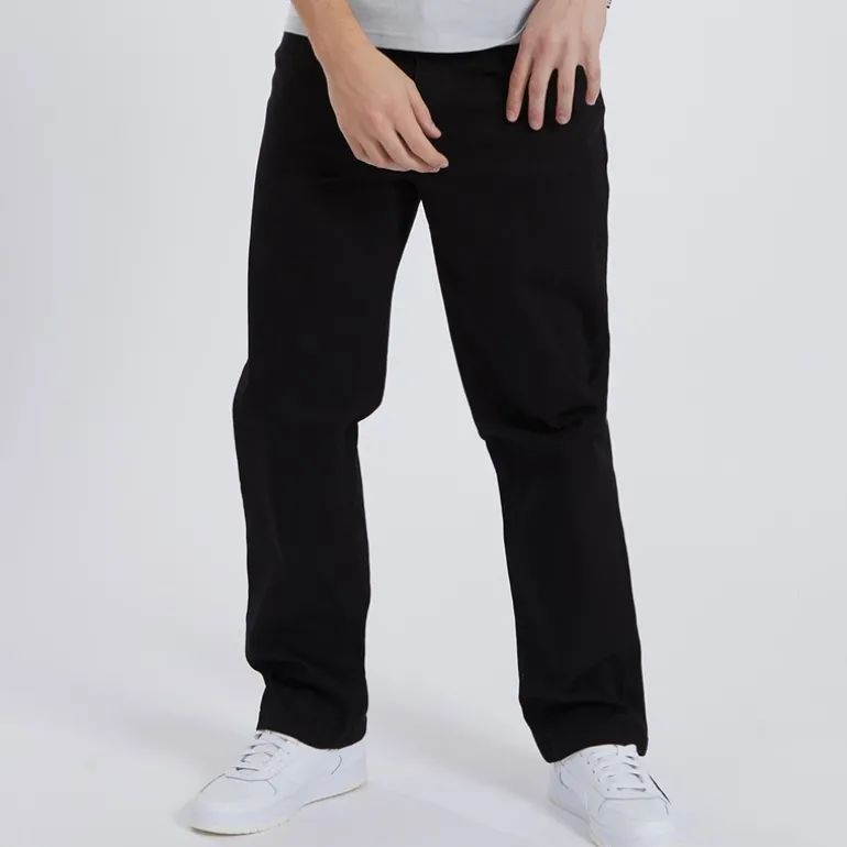 Jeans til Herre Jeffers Løstsiddende Sort