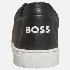 Junior Drenge Logo Elastik Træningssko Sort