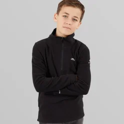Junior Drenge Masonville 1/​2 Lynlås Mikro Fleece Sort