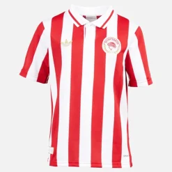 Junior Drenge OFC Olympiacos FC 100 24/​25 Hjemmebanetrøje Hvid/​Power Red