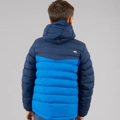 Junior Drenge Oskar Vatteret Hættejakke Navy /​ Blå