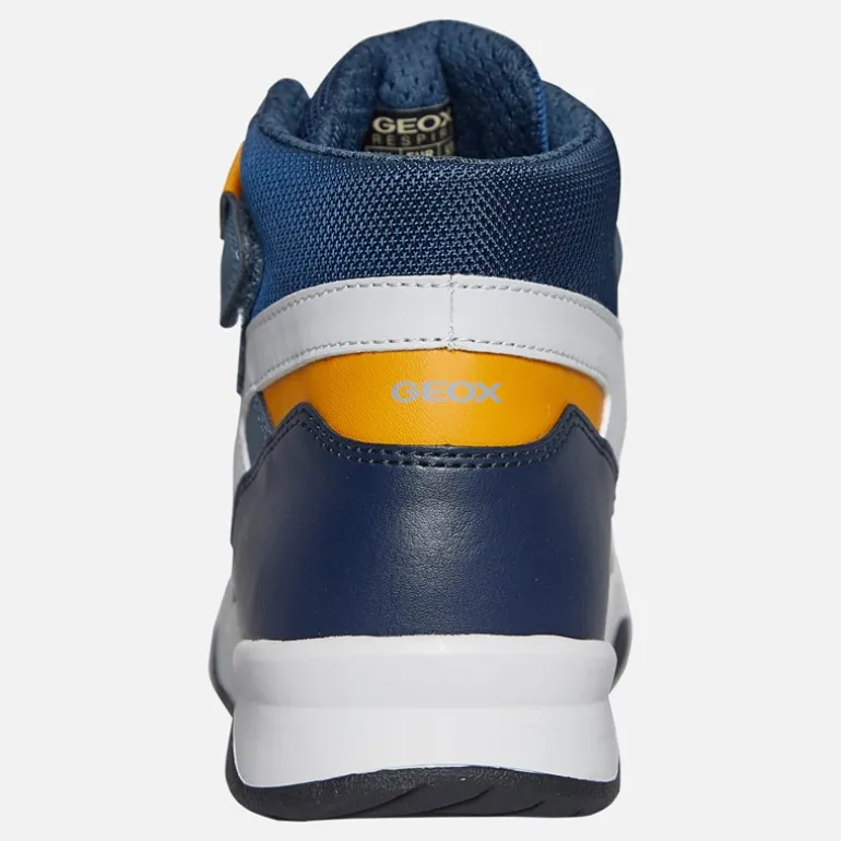 Junior Drenge Perth høj top sneakers Avio/Grå