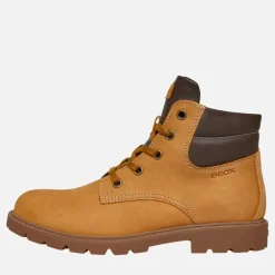 Junior Drenge Shaylax støvler med lynlås indvendigt gul/​brun