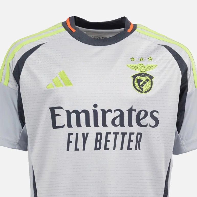Junior Drenge SLB Benfica 24/25 tredje trøje Light Solid Grey