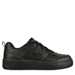 Junior Drenge Sport Court 92 Vandafvisende Snøresko Casual Sneakers Sort