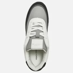 Junior Drenge Suede Blok Træningssko Hvid/​Sort