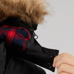 Junior Drenge Upsider Isoleret Vandtæt Parka Sort