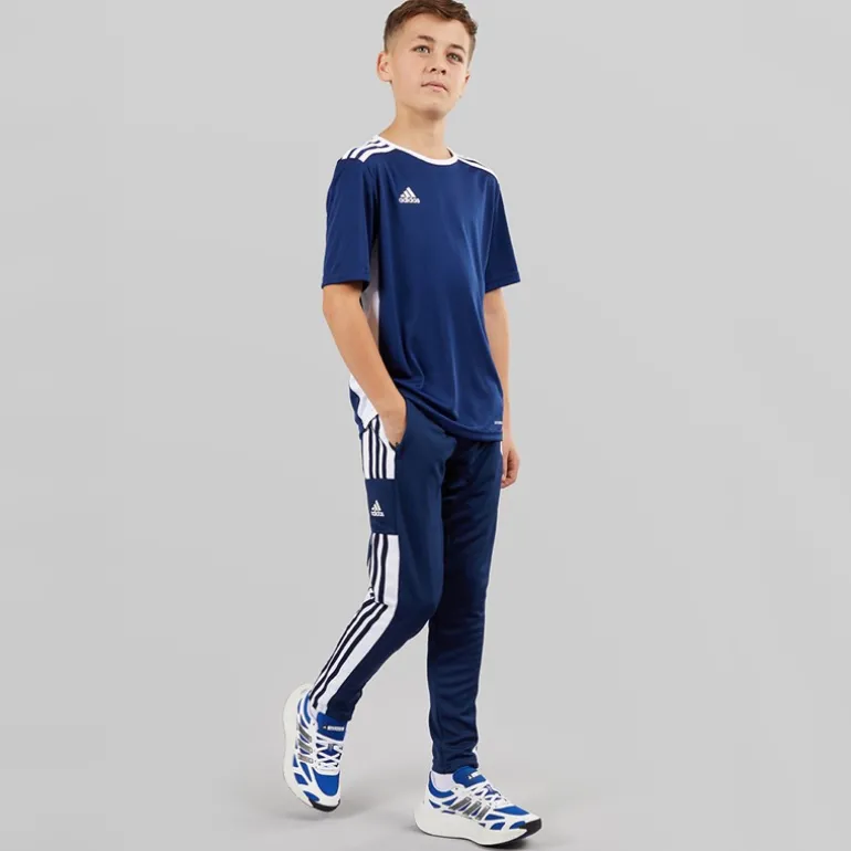 Junior Entrada 18 T-shirt Dark Blue/Hvid