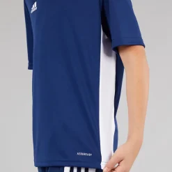 Junior Entrada 18 T-shirt Dark Blue/Hvid