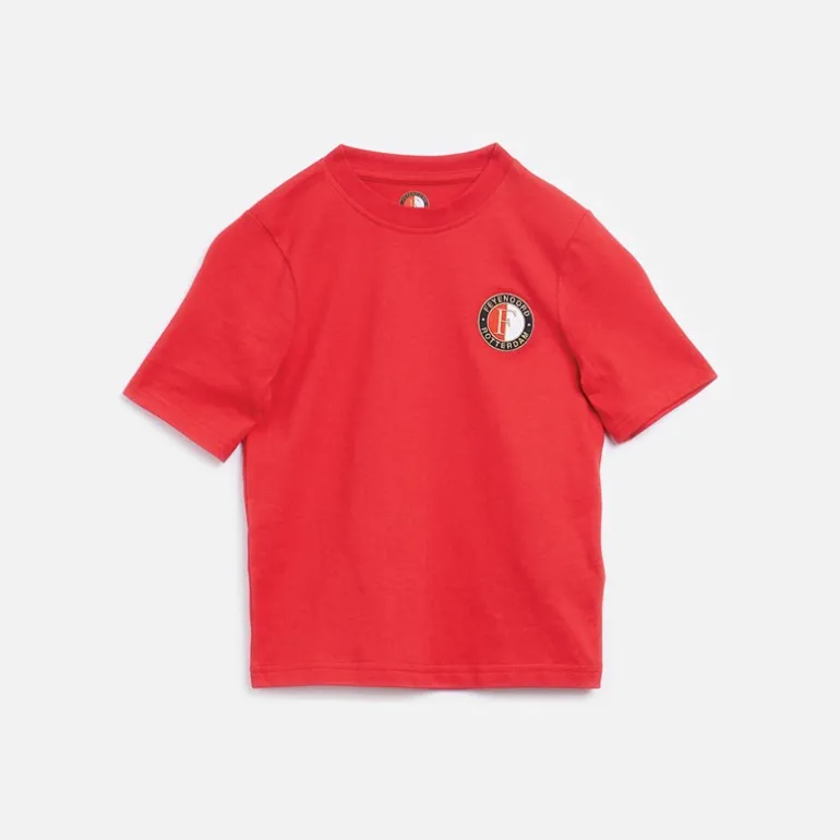 Junior FR Feyenoord Core Bomulds T-Shirt Kinesisk Rød