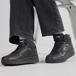 Junior New Union Hi Top Sneakers Sort Hvid 0008