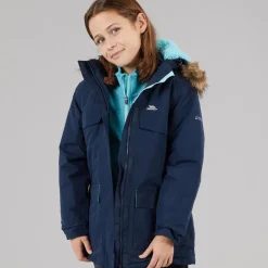 Junior Piger Larission Isoleret Vandtæt Parka Navy