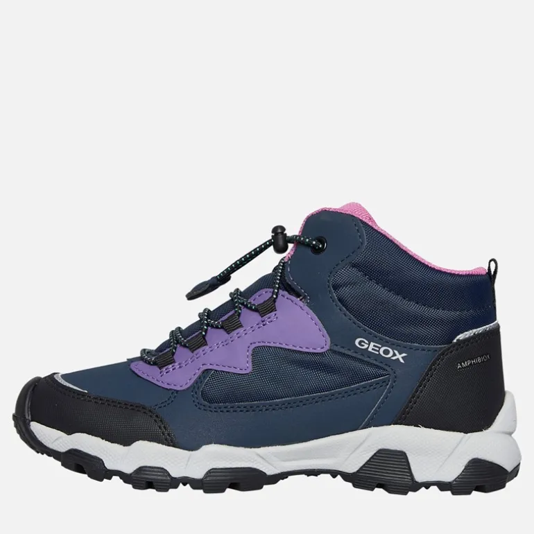 Junior Piger Magnetar Ankelstøvler Navy/Violet