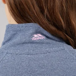 Junior Piger Meadows Halv Lynlås Fleece Navy / Pink Logo