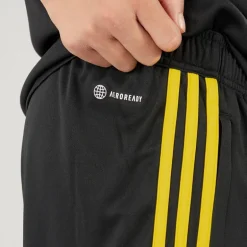 Junior Tiro 23 Club Shorts Sort/​Bright Yellow