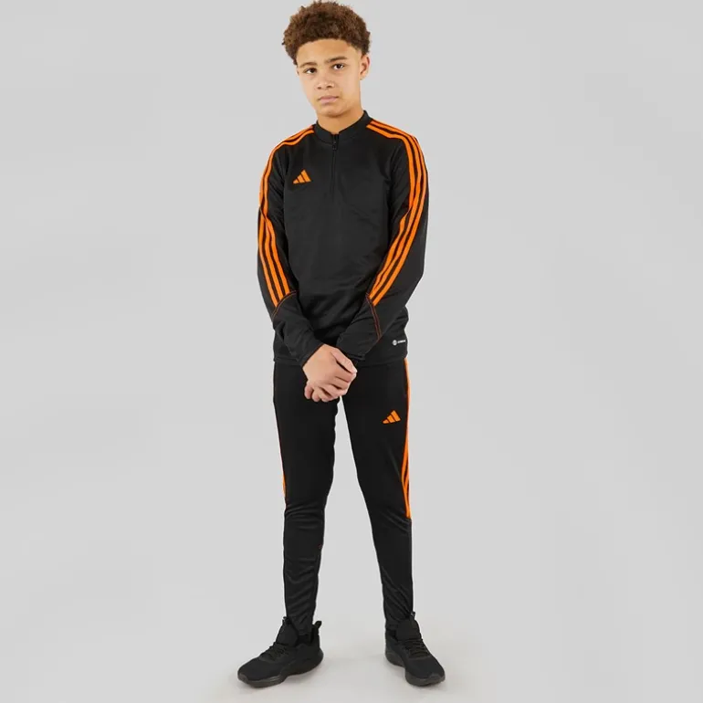 Junior Tiro 23 Club Træningsbukser Sort/Orange