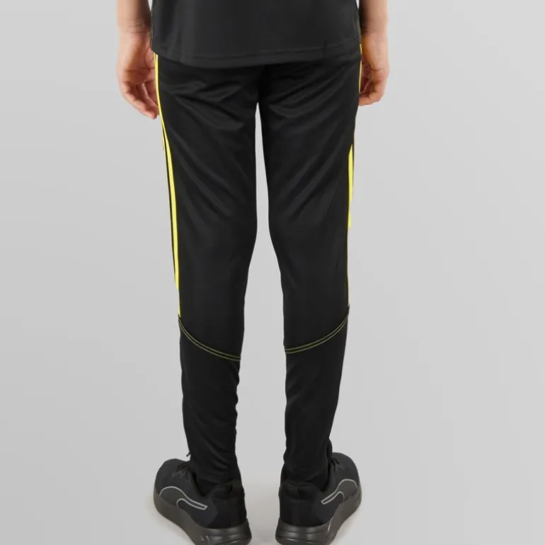 Junior Tiro 23 Club Træningsbukser Sort/Bright Yellow