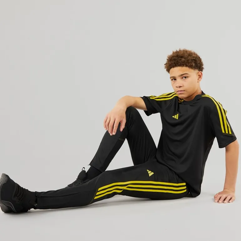 Junior Tiro 23 Club Træningsbukser Sort/Bright Yellow