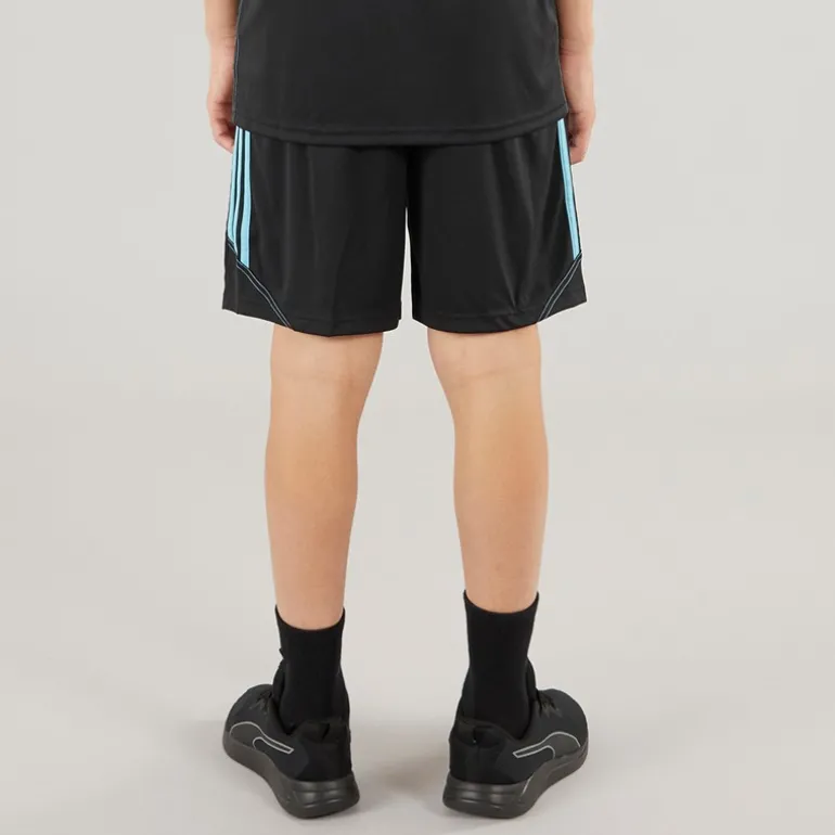 Junior Tiro 23 Club Trænings Shorts Sort/Preloved Blue