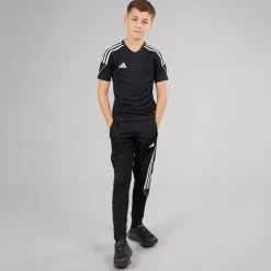 Junior Tiro 23 League træningsbukser Sort/Hvid